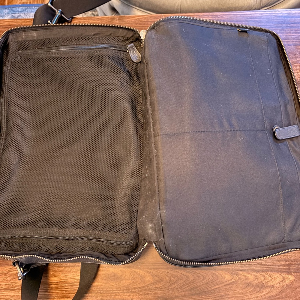 Coach Hamilton Briefcase navy/black pebble leather - Picture 2 of 9